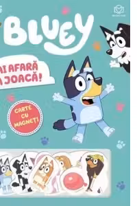 Bluey - Hai afara la joaca! Carte cu magneti