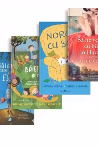 Pachet Mama si baiatul ei citesc impreuna: 1. Sa ne vedem cu bine in Havana; 2. Noroc cu Bob; 3. Baietelul de pe banca; 4. Baiatul care crestea flori