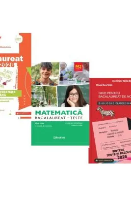 Pachet Bacalaureat 2026. Limba si literatura romana, Matematica M2 Profil Stiinte ale naturii. Teste si Biologie clasele 9-10 - Mihaela Dobos, Claudia Temneanu, Stelica Ene
