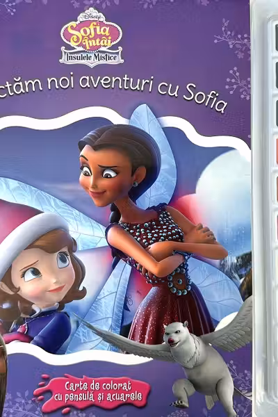 DISNEY. SOFIA INTAI. Insulele mistice. Sa pictam noi aventuri cu Sofia.