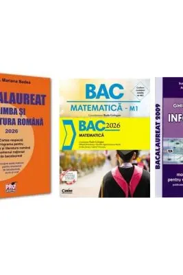 Pachet Bacalaureat 2026. Limba si literatura romana, Matematica si Informatica. Ghid de pregatire clasele 11-12 intensiv Pascal C/C++ - Mariana Badea, Radu Gologan, Susana Galatean
