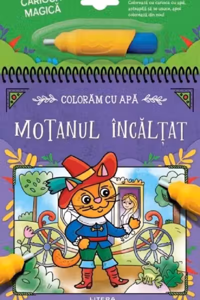 Coloram cu apa. Motanul incaltat