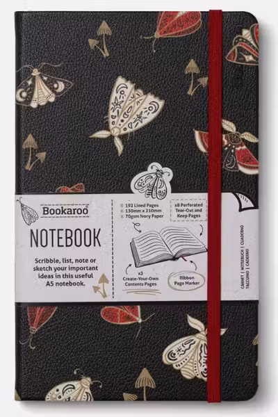 Bookaroo A5 Journal: Moths