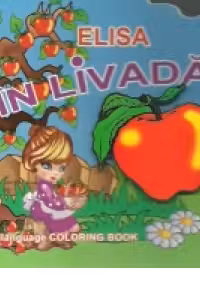 Elisa in livada - Carte de colorat