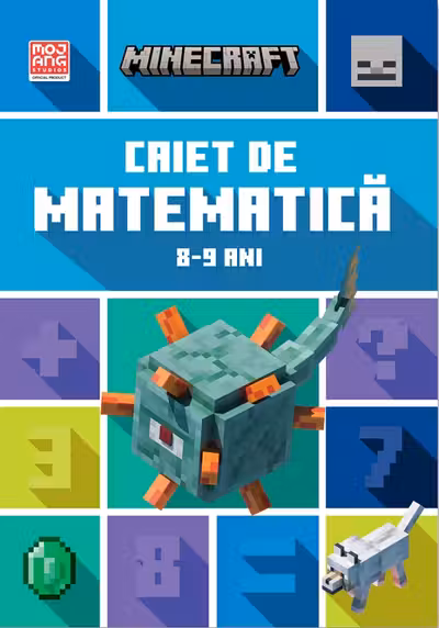 Minecraft - Caiet de matematica 8-9 ani