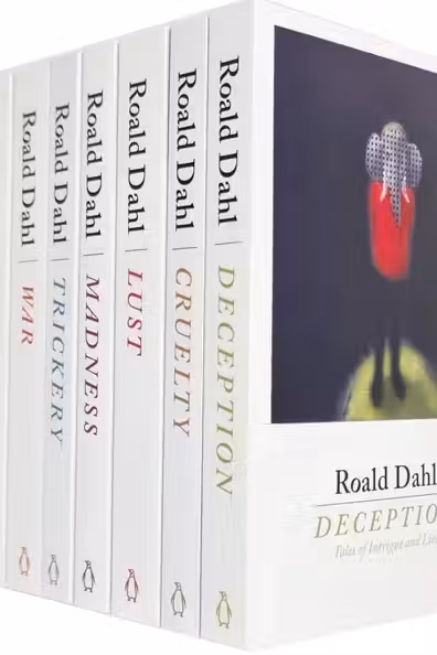 Roald Dahl 8 Books Collection Set Deception Madness Cruelty Lust Innocence Fear War