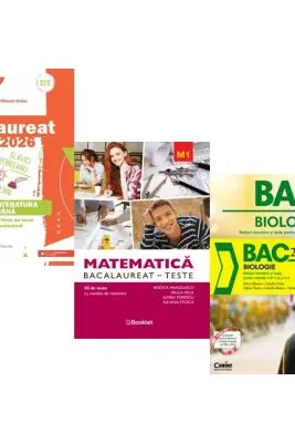 Pachet Bacalaureat 2026. Limba si literatura romana, Matematica M1. Teste si Biologie. Notiuni teoretice si teste pentru clasele 9-10 - Mihaela Dobos, Rodica Manolescu, Silvia Olteanu