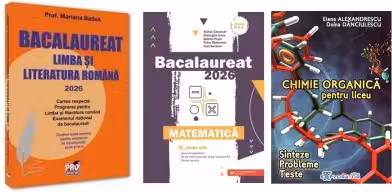 Pachet Bacalaureat 2026. Limba si literatura romana, Matematica M_Mate-Info si Chimie organica pentru liceu. Sinteze. Probleme. Teste - Mariana Badea, Gheorghe Iurea, Elena Alexandrescu