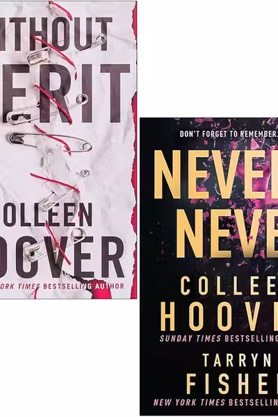 Colleen Hoover Collection 2 Books Set (Without Merit Never Never)