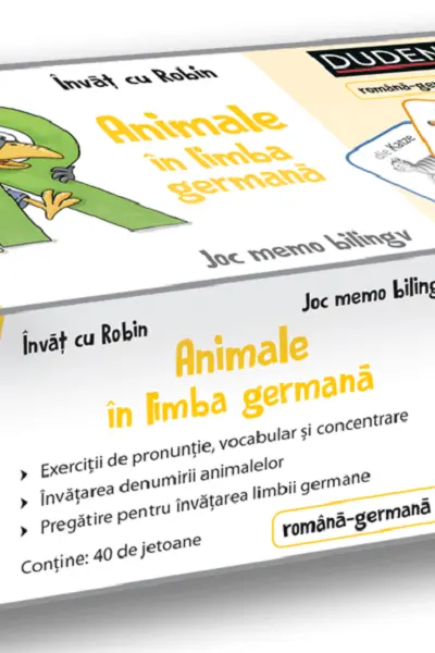Învăț cu Robin. Animale în limba germană