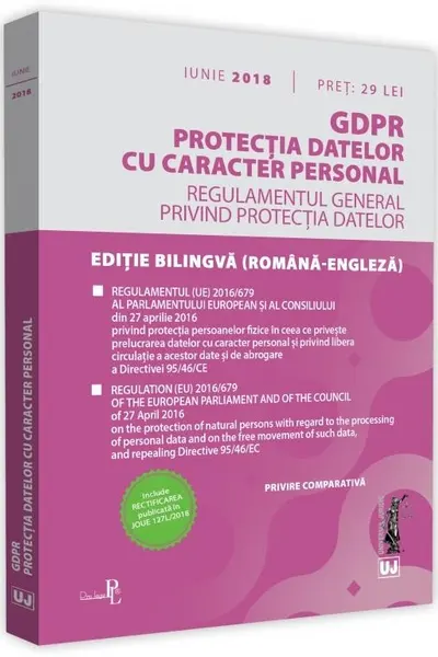 GDPR Protecția datelor cu caracter personal Iunie 2018