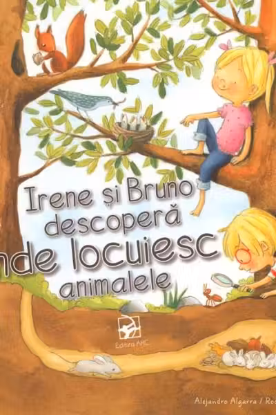 Irene si Bruno descopera unde locuiesc animalele.