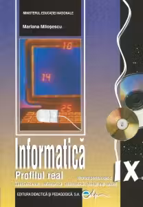 Informatica, manual pentru clasa a IX-a, Profilul real (specializarea: matematica informatica, stiinte ale naturii)