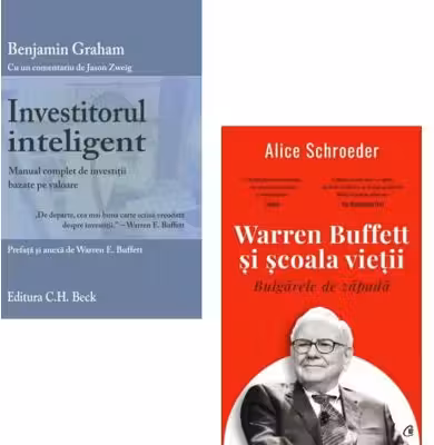 Pachet 2 carti: Investitorul inteligent si Warren Buffett si scoala vietii - Alice Schroeder, Benjamin Graham