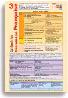 Plansa Grammaire Francaise 3