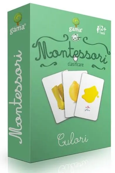 Carti de joc Montessori. Culori. Clasificare