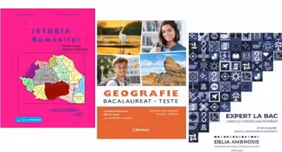 Pachet Bacalaureat Limba romana Expert la Bac, Geografie si Istoria romanilor - Delia Ambrosie, Cristina Moldovan, Gheorghe Dondorici