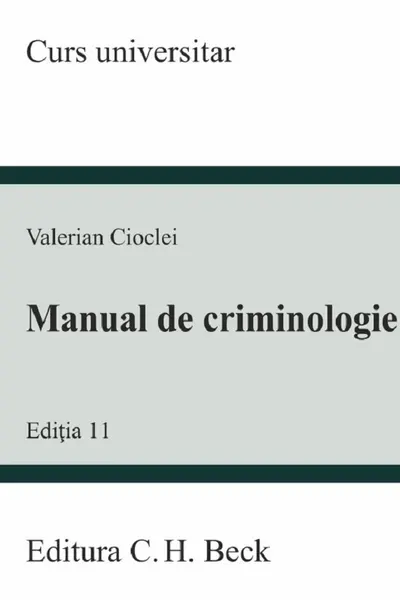 Manual de criminologie