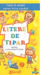 Caiet de scriere - litere de tipar - pentru clasa pregatitoare