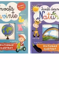 Pachet Dictionar ilustrat roman-englez: 1. Invata cuvinte; 2. Invata despre natura