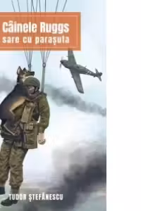 Cainele Ruggs sare cu parasuta