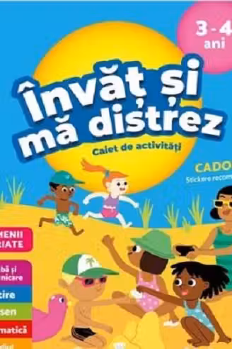 Invat si ma distrez 3-4 ani Caiet de activitati