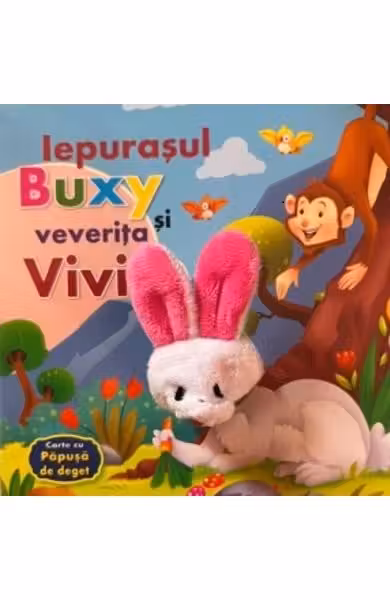 Iepurasul Buxy si veverita Vivi - cu papusa de deget