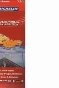 Harta Cehia si Slovacia (1 cm: 6 km)