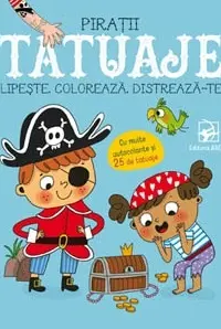 Lipeste coloreaza distreaza-te. Piratii. Tatuaje