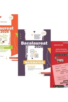 Pachet Bacalaureat 2026. Limba si literatura romana, Matematica M_Mate-Info si Biologie clasele 9-10 - Mihaela Dobos, Gheorghe Iurea, Stelica Ene
