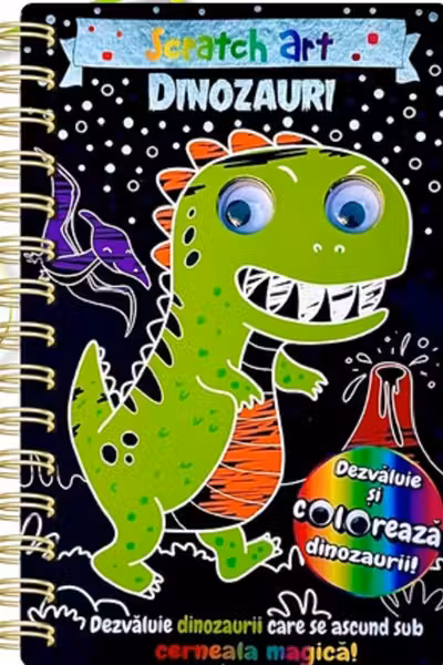 Dinozaur Scratch Art