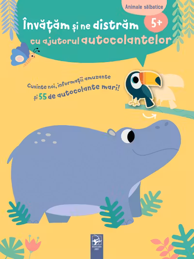 Animale salbatice. Invatam si ne distram cu ajutorul autocolantelor