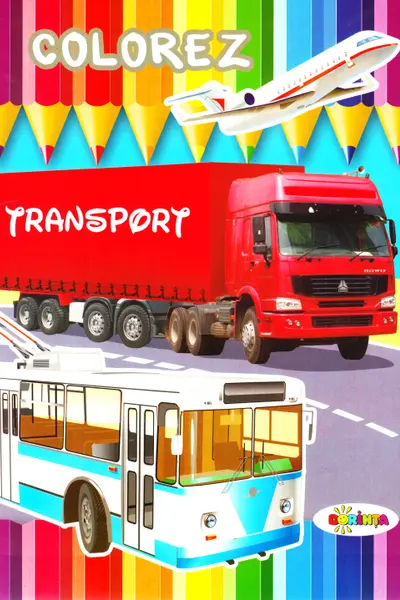 Colorez cu autocolante. Transport. Poligraf design.