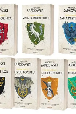 Serie compusa din 7 carti Witcher de autor Andrzej Sapkowski