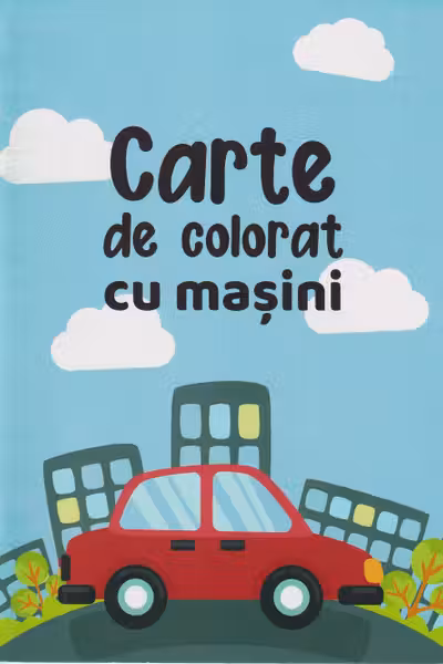 Carte de colorat cu masini