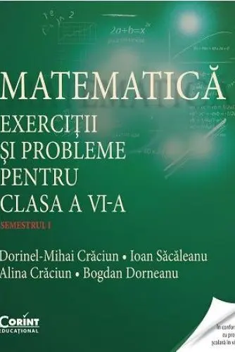 Matematică. Exerciții și probleme pentru cls 6. Semestrul I