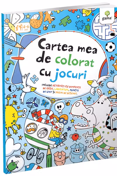 Cartea mea de colorat cu jocuri