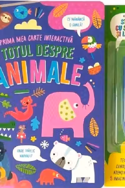 TOTUL DESPRE ANIMALE. Prima mea carte interactiva. Contine stilou cu sunete
