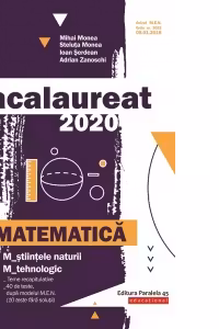 Bacalaureat 2020. Matematica M_stiintele-naturii, M_tehnologic