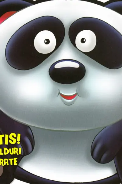 Ursul panda. Abțibilduri colorate