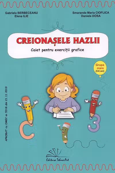 Creionașele hazlii. Grupa mare