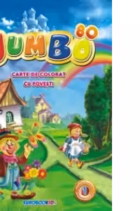 Jumbo 80 - Carte de colorat cu povesti