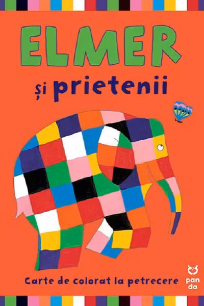Elmer si prietenii lui - carte de colorat pentru petreceri