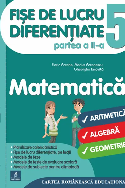 Matematica - Clasa 5. Partea 2- Fişe de lucru diferenţiate