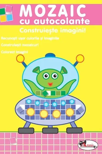 Mozaic cu autocolante: Construiește imagini!