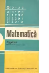 Algebra. Manual pentru clasa a XII-a
