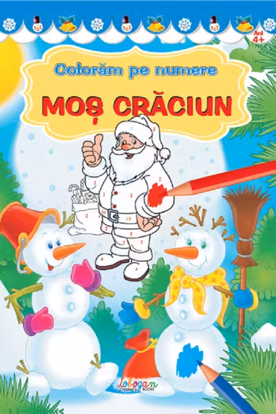 Coloram pe numere – Mos Craciun