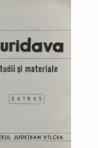 Buridava - Studii si materiale (Extras)