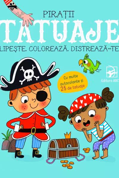 Lipeste coloreaza distreaza-te. Piratii. Tatuaje