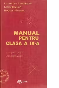 Manual de matematica (clasa a IX-a)